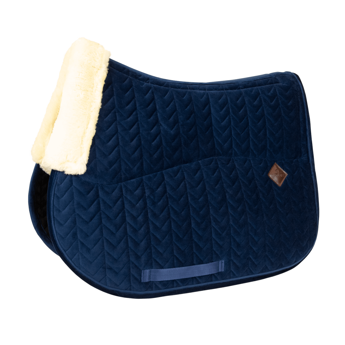 Kentucky Horsewear Skin Friendly Saddle Pad Velvet Jumping - Navy - Kentucky Horsewear - Equiluxe Tack