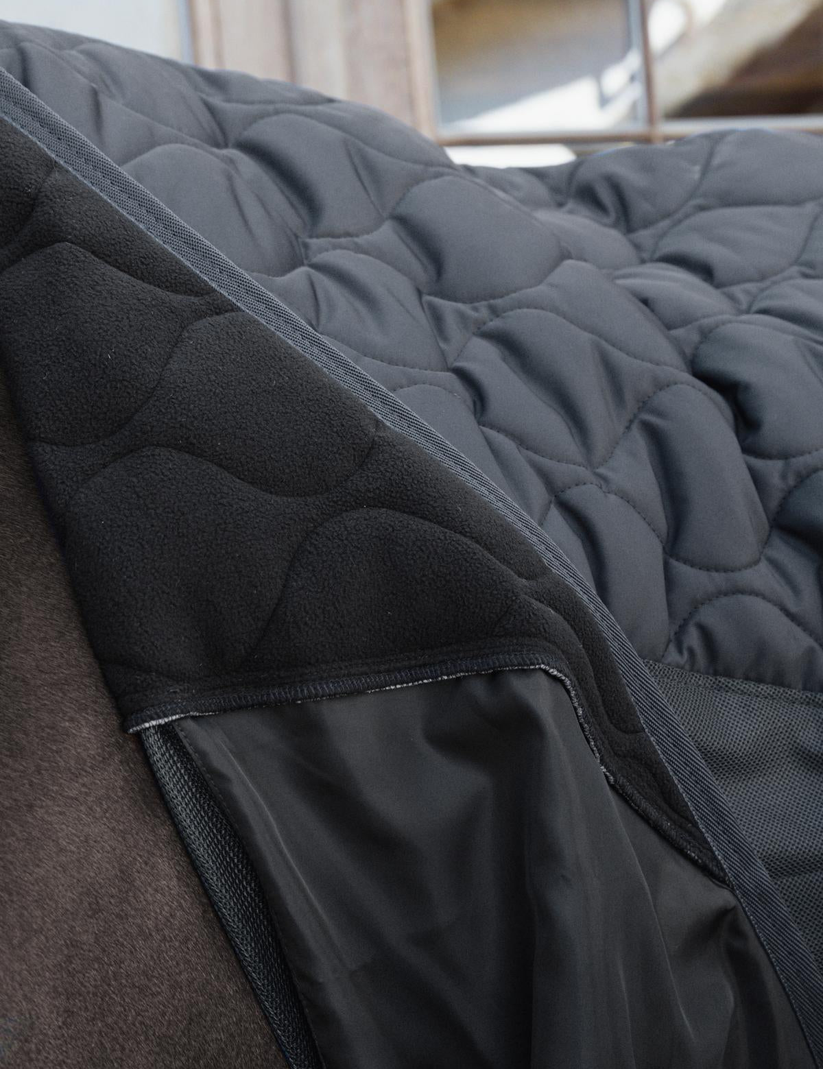 Kentucky Horsewear Transport Combo Cooler Fleece - Black - Kentucky Horsewear - Equiluxe Tack