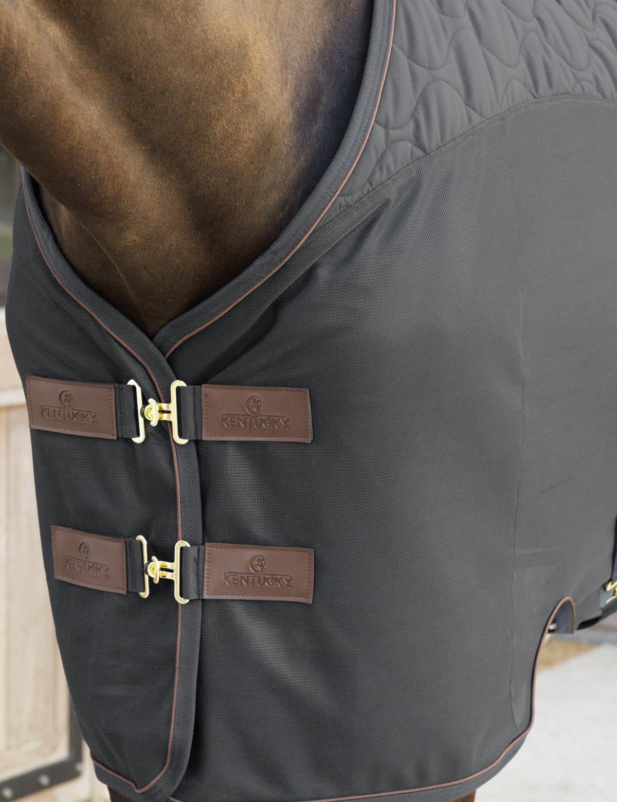 Kentucky Horsewear Transport Combo Cooler Fleece - Black - Kentucky Horsewear - Equiluxe Tack