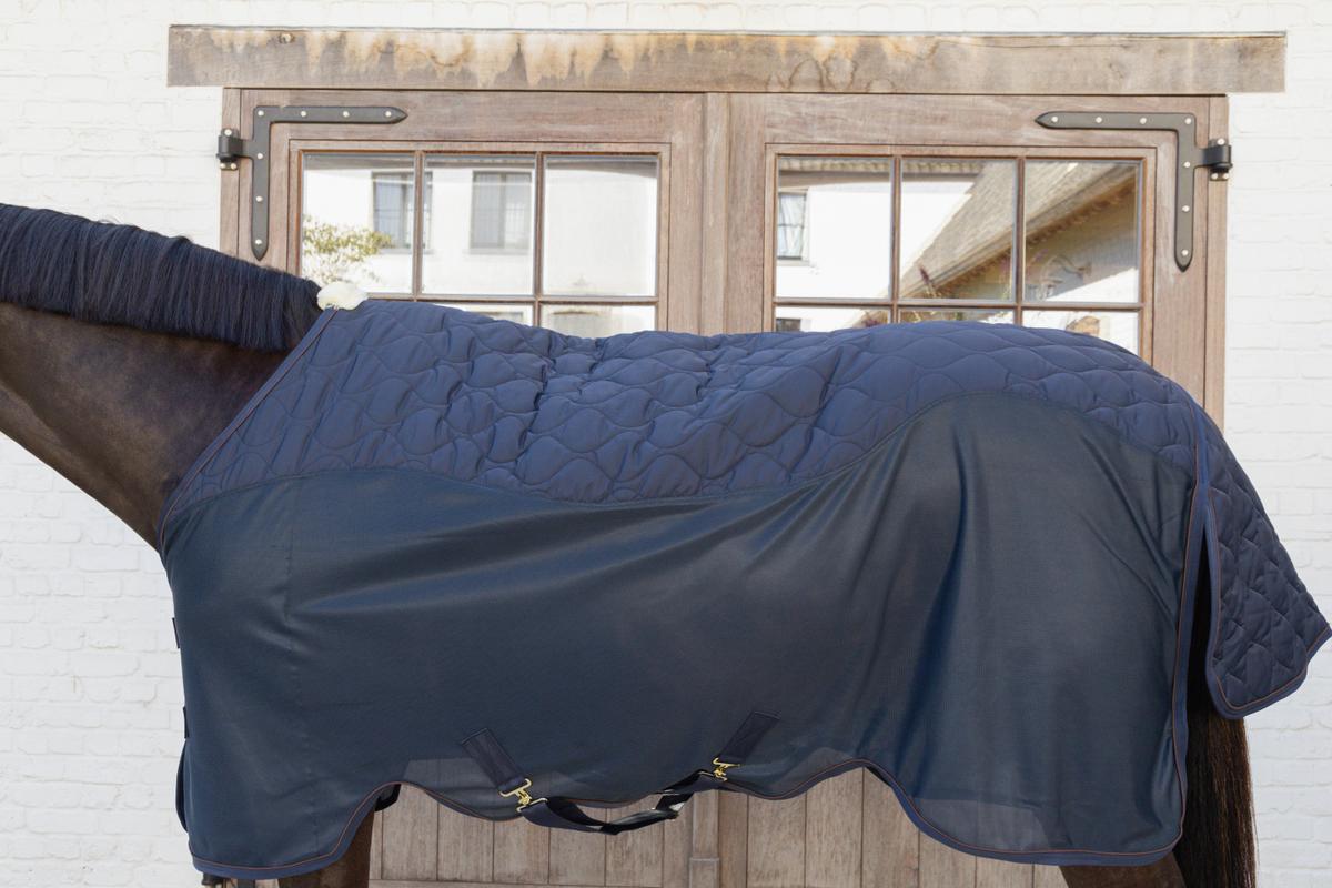 Kentucky Horsewear Transport Combo Cooler Fleece - Navy - Kentucky Horsewear - Equiluxe Tack