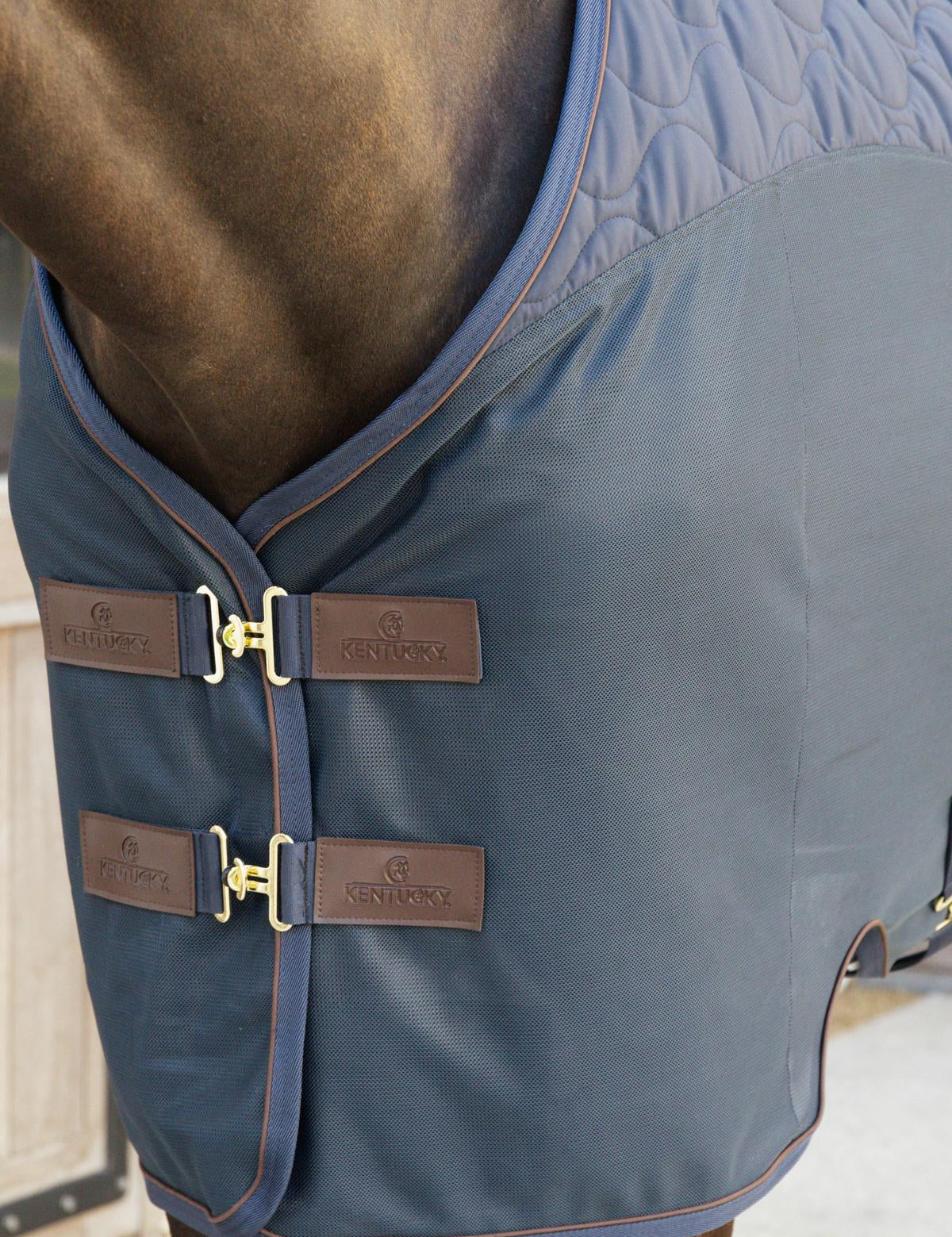 Kentucky Horsewear Transport Combo Cooler Fleece - Navy - Kentucky Horsewear - Equiluxe Tack