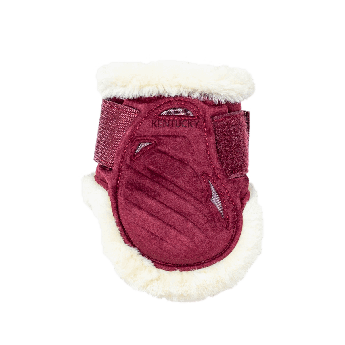 Kentucky Horsewear Vegan Sheepskin Young Horse Fetlock Boots Velvet - Bordeaux - Kentucky Horsewear - Equiluxe Tack