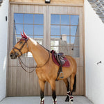 Kentucky Horsewear Vegan Sheepskin Young Horse Fetlock Boots Velvet - Bordeaux - Kentucky Horsewear - Equiluxe Tack