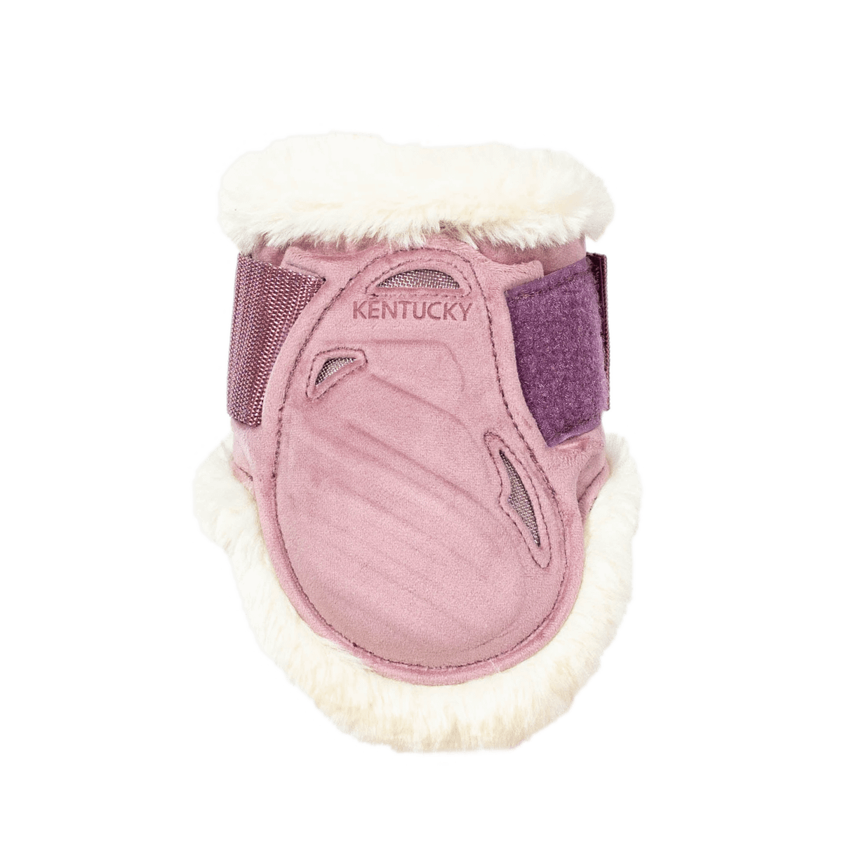 Kentucky Horsewear Vegan Sheepskin Young Horse Fetlock Boots Velvet - Old Rose - Kentucky Horsewear - Equiluxe Tack