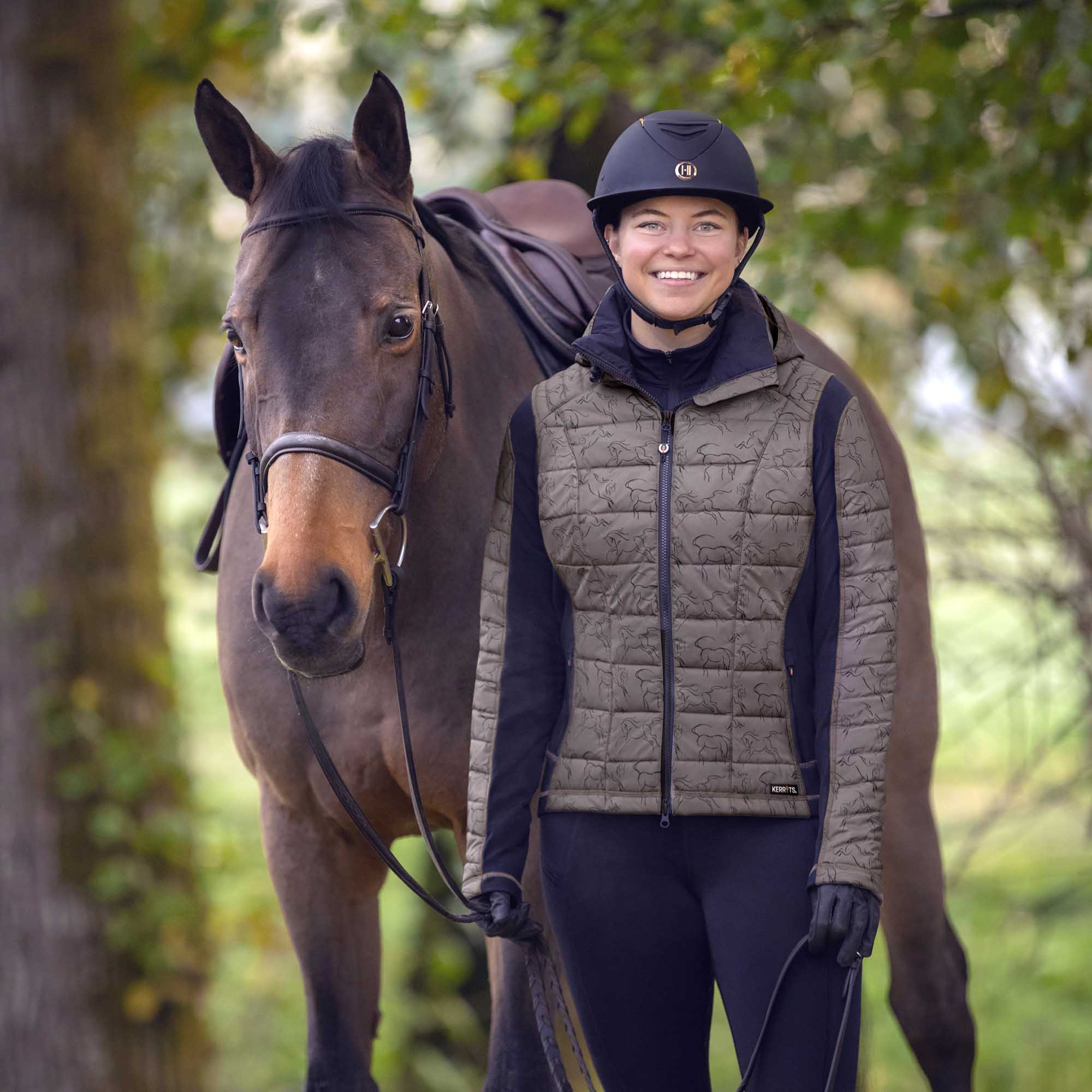 Kerrits Women's Heads Up Winter Whinnies Quilted Riding Jacket - Kerrits - Equiluxe Tack
