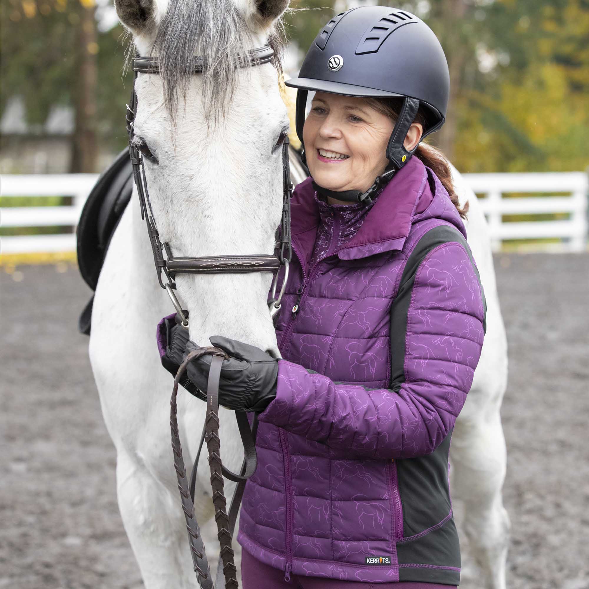 Kerrits Women's Heads Up Winter Whinnies Quilted Riding Jacket - Kerrits - Equiluxe Tack