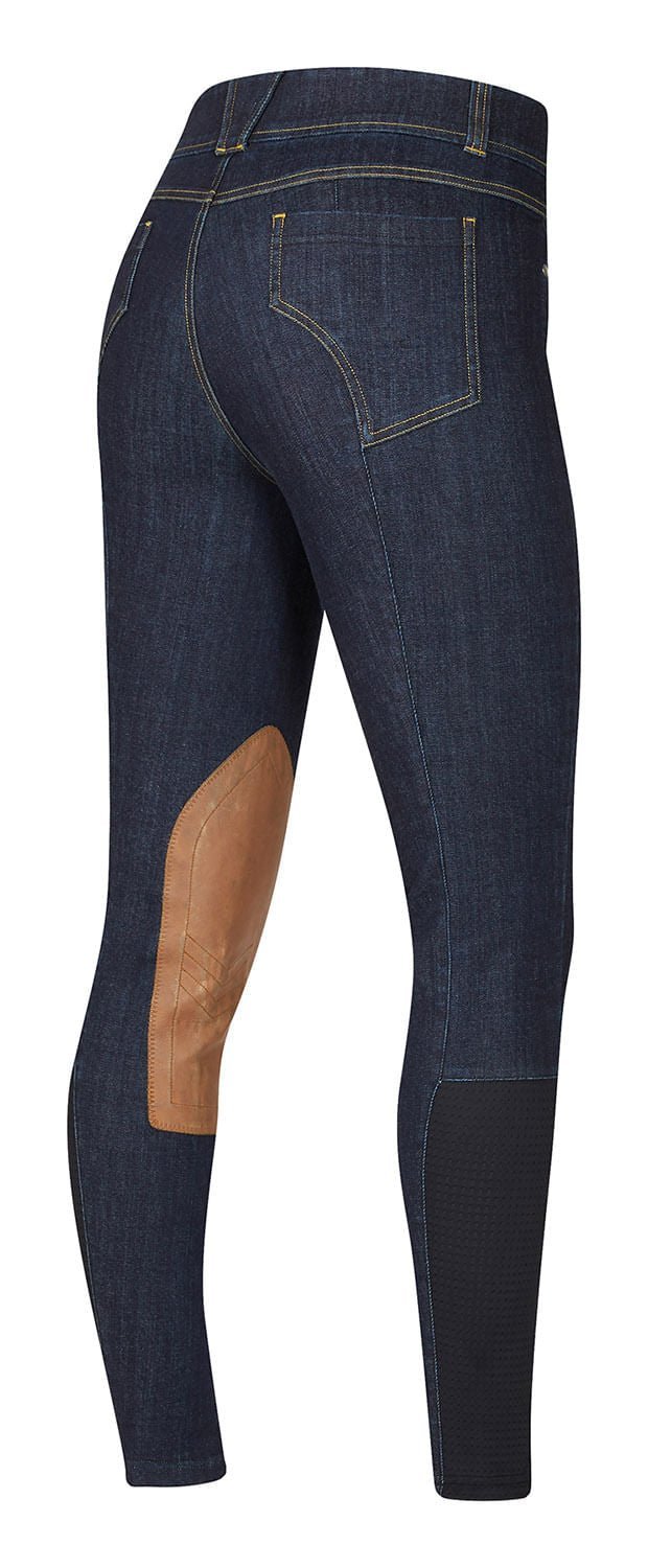 Kerrits Women's Stretch Denim Knee Patch Riding Breeches - Kerrits - Equiluxe Tack