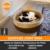 K&H Pet Bed Warmer – Indoor Heated Pad for Cats & Dogs, Thermostatically Controlled, Energy - Efficient, Safe for Arthritis & Comfort - K&H - Equiluxe Tack