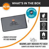 K&H Pet Bed Warmer – Indoor Heated Pad for Cats & Dogs, Thermostatically Controlled, Energy - Efficient, Safe for Arthritis & Comfort - K&H - Equiluxe Tack
