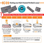 K&H Pet Bed Warmer – Indoor Heated Pad for Cats & Dogs, Thermostatically Controlled, Energy - Efficient, Safe for Arthritis & Comfort - K&H - Equiluxe Tack