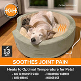 K&H Pet Bed Warmer – Indoor Heated Pad for Cats & Dogs, Thermostatically Controlled, Energy - Efficient, Safe for Arthritis & Comfort - K&H - Equiluxe Tack