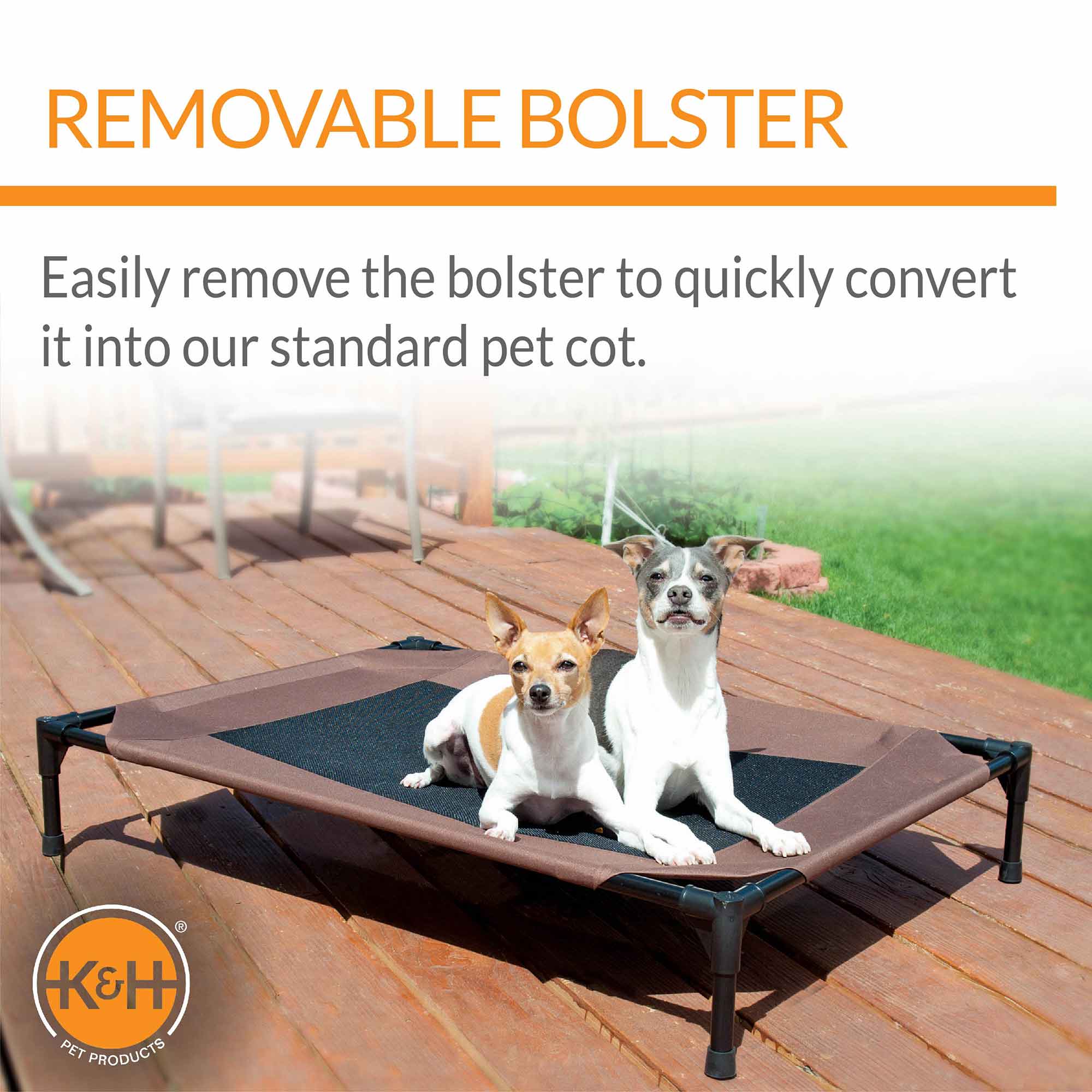 K&H Pet Products Original Bolster Pet Cot Elevated Pet Bed - K&H - Equiluxe Tack