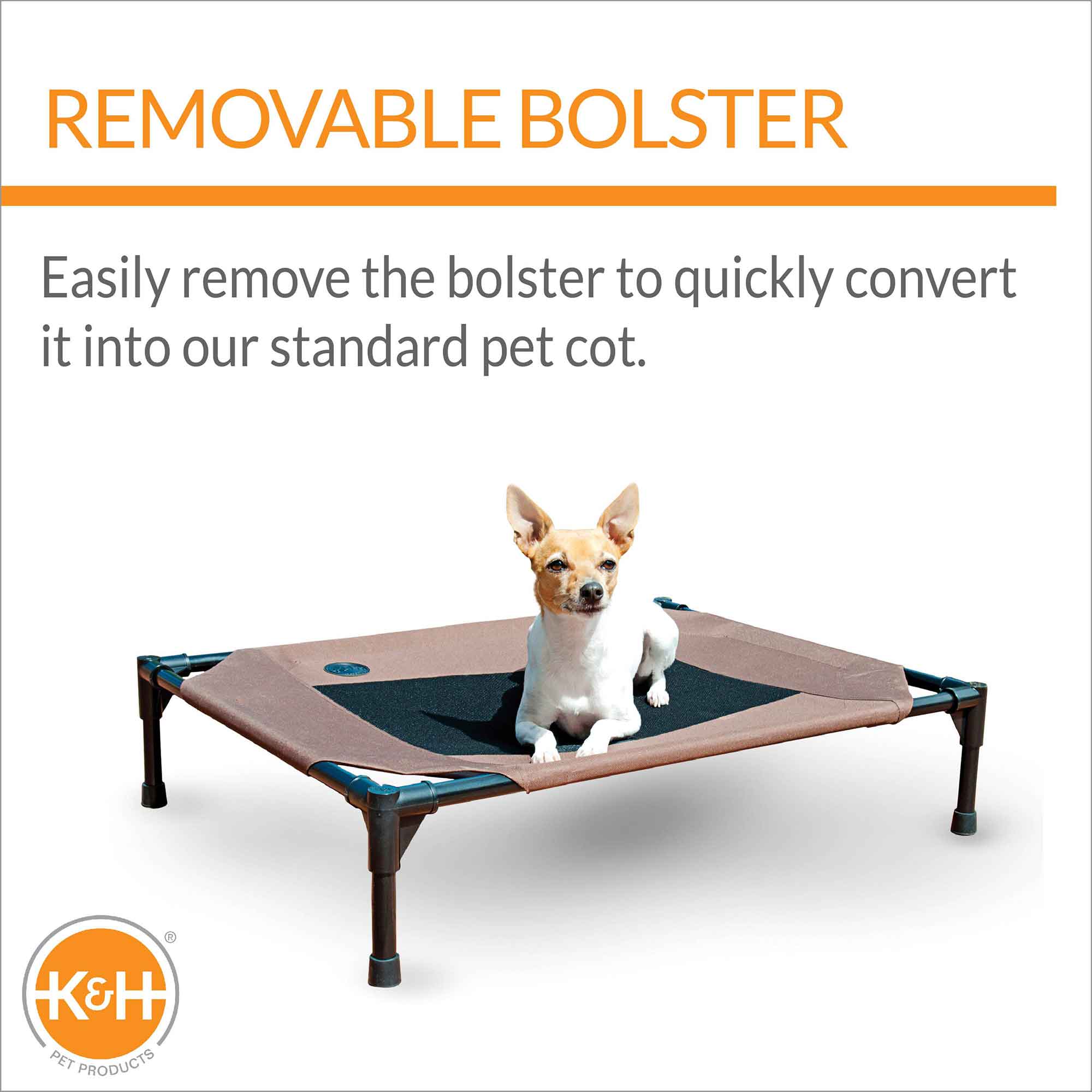 K&H Pet Products Original Bolster Pet Cot Elevated Pet Bed - K&H - Equiluxe Tack