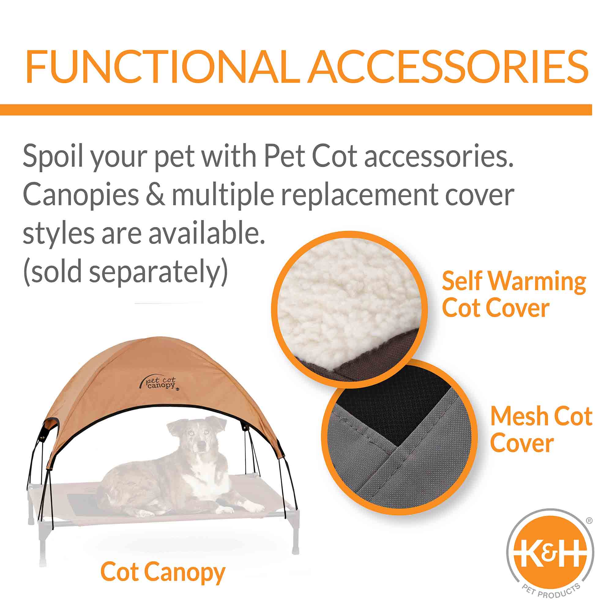 K&H Pet Products Original Pet Cot Elevated Dog Bed, Realtree Edge - K&H - Equiluxe Tack