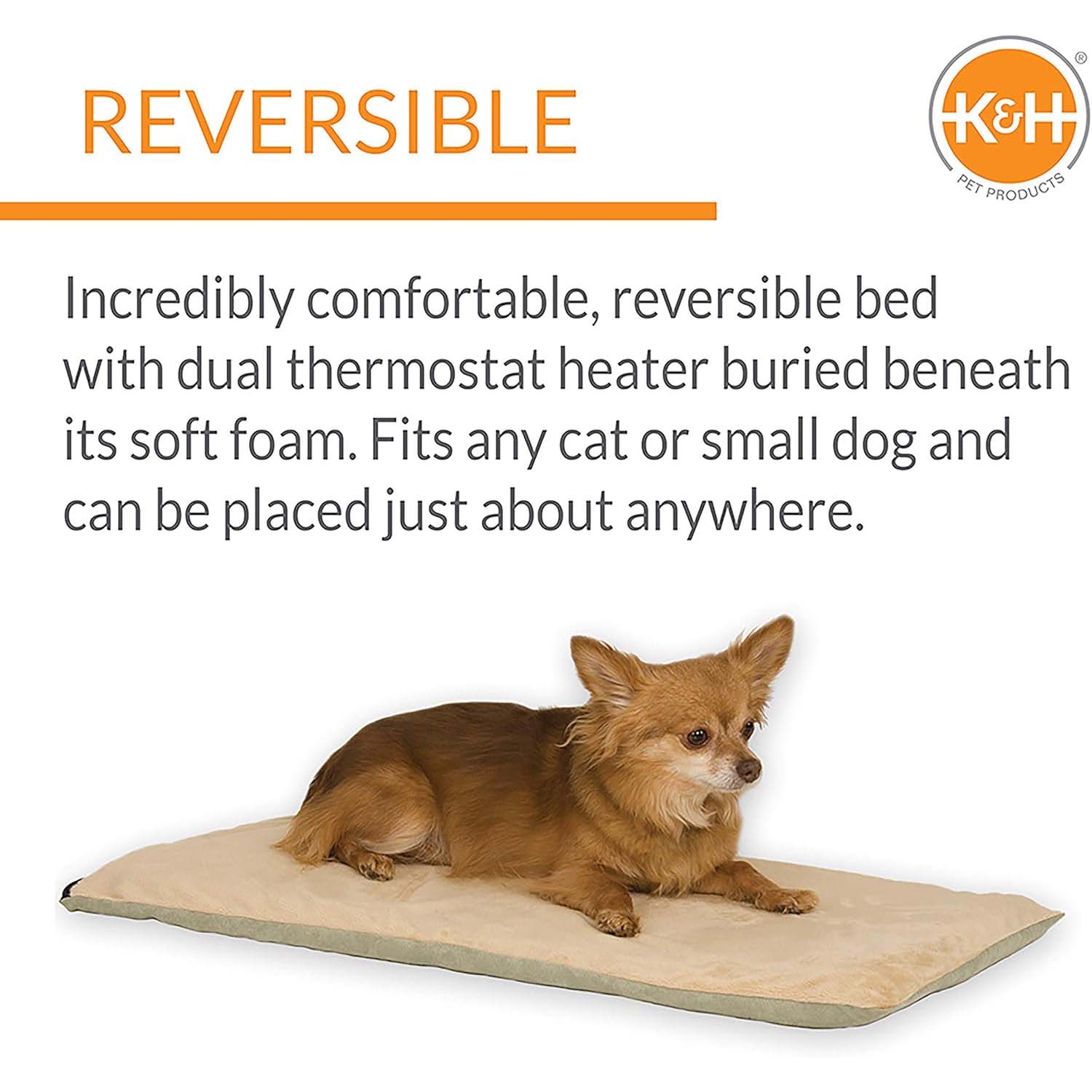 K&H Thermo - Pet Heated Mat for Small Dogs and Cats – Indoor Heated Bed Pad - K&H - Equiluxe Tack