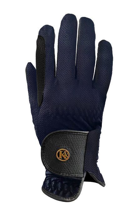 Kunkle Navy Blue Ash Mesh Gloves - Kunkle Gloves - Equiluxe Tack