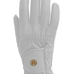 Kunkle White Dressage Show Gloves - Kunkle Gloves - Equiluxe Tack