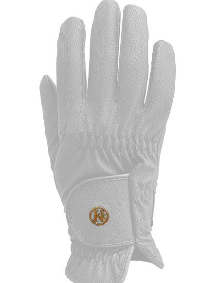 Kunkle White Dressage Show Gloves - Kunkle Gloves - Equiluxe Tack
