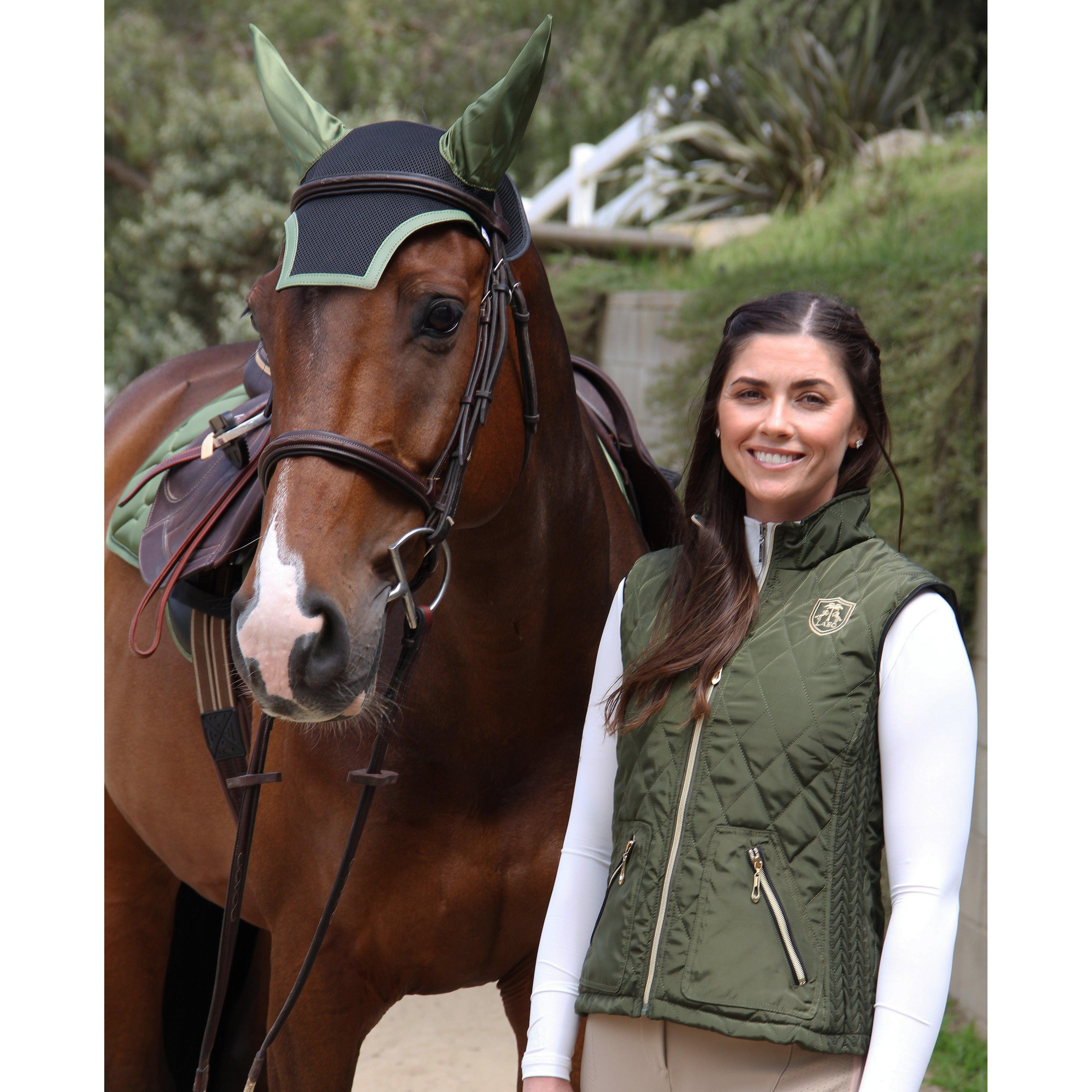 LA EQ The Del Mar Barn Vest with Faux Fur Lining - Majyk Equipe - Equiluxe Tack