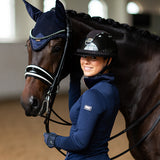 Equestrian Stockholm Ear Bonnet Modern Lagoon Blush