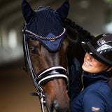 Equestrian Stockholm Ear Bonnet Modern Lagoon Blush