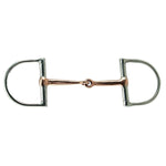 Large Dee Light Weight Copper Mouth Snaffle Stainless Steel Bit 5 - 1/2" - Equiluxe Tack - Equiluxe Tack