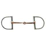 Large Dee Light Weight Copper Mouth Snaffle Stainless Steel Bit 5 - 1/2" - Equiluxe Tack - Equiluxe Tack