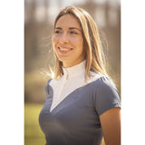 Pénélope Las Honey Short-sleeved Show Polo Shirt - Bering Sea