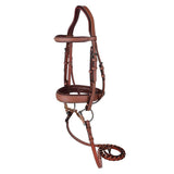 Laureate by Henri de Rivel Fancy Stitched Bridle w/ Wide Caveson and Laced Reins - Henri de Rivel - Equiluxe Tack
