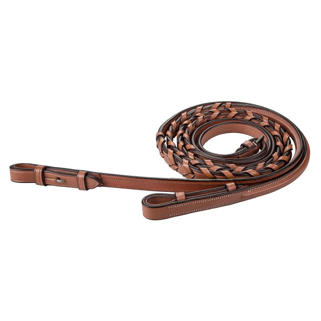 Laureate by Henri de Rivel Fancy Stitched Raised Laced Reins - Henri de Rivel - Equiluxe Tack