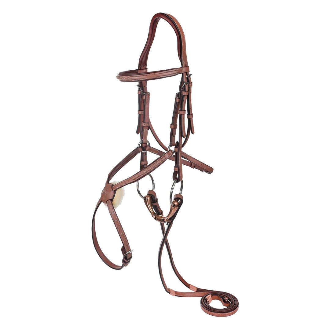 Laureate by Henri de Rivel Figure 8 Bridle w/ Rubber Reins - Henri de Rivel - Equiluxe Tack