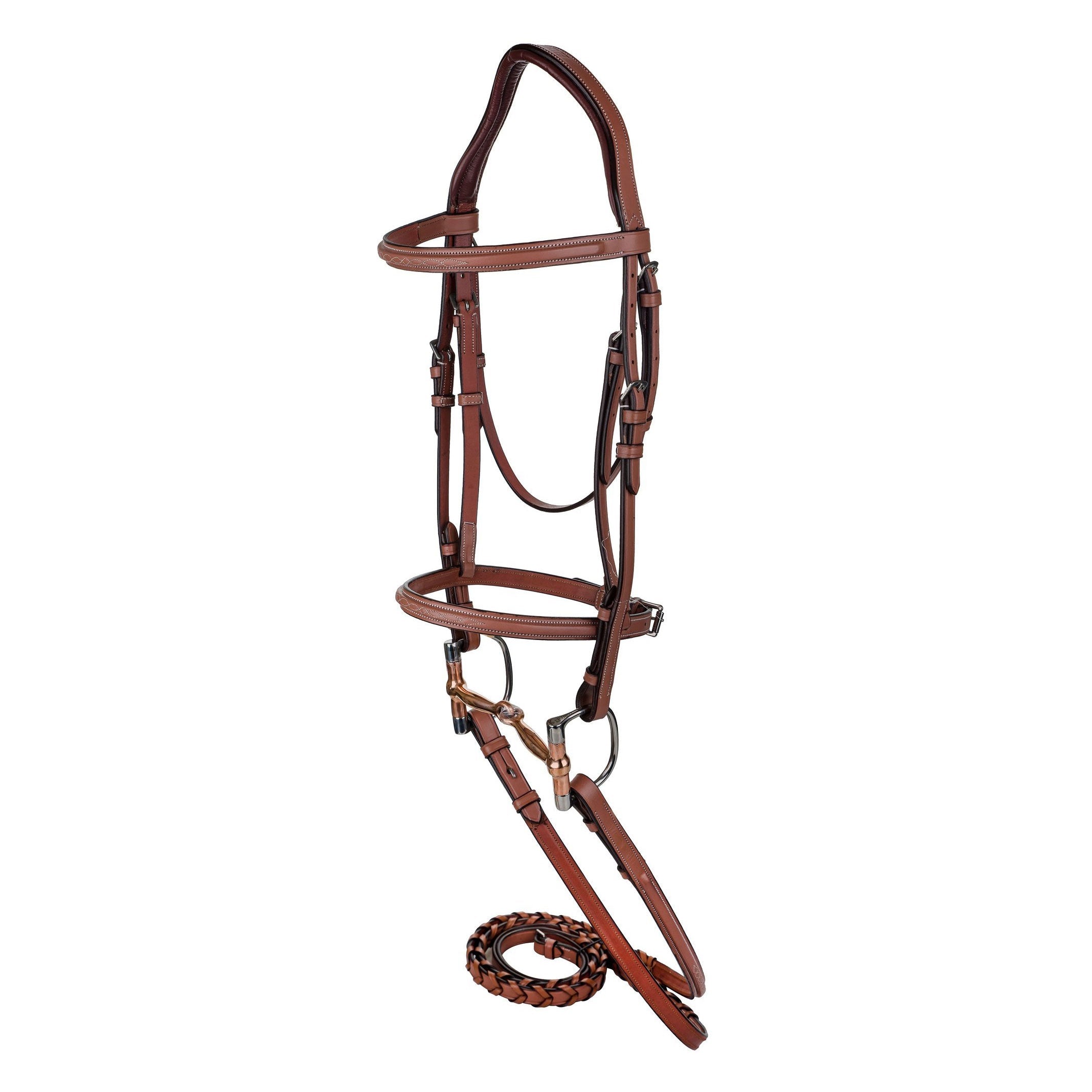 Laureate by Henri de Rivel Raised Fancy Stitched Bridle w/ Laced Reins - Henri de Rivel - Equiluxe Tack