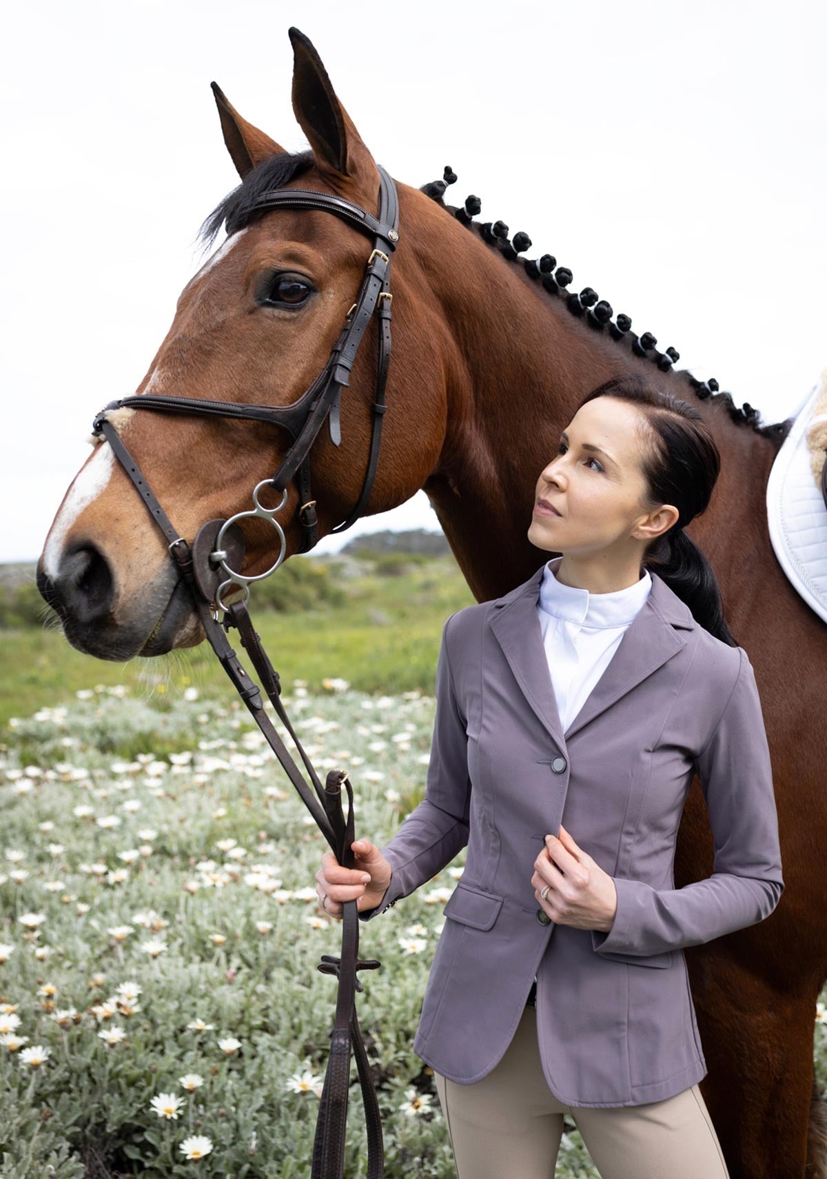 Lavender Poppy Seed Hunter Show Jacket - Espoir Equestrian - Equiluxe Tack