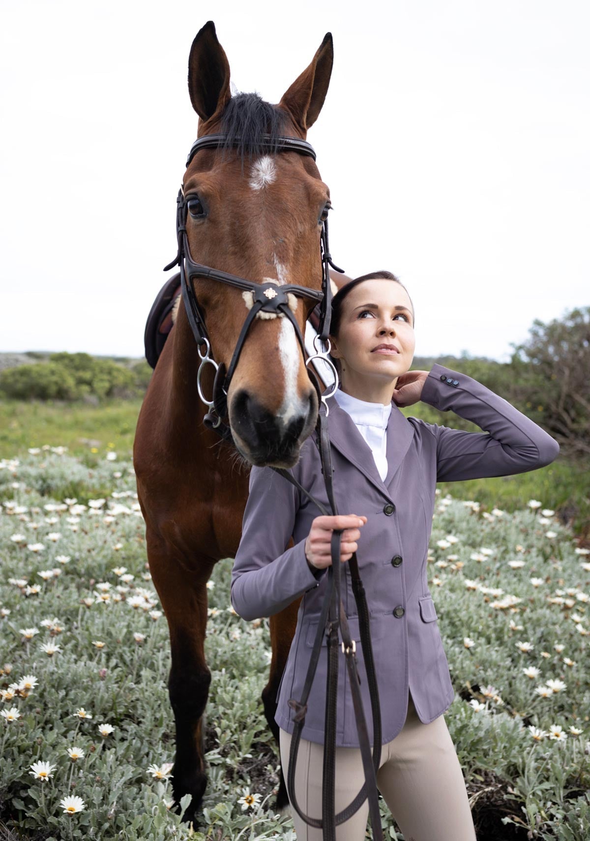 Lavender Poppy Seed Hunter Show Jacket - Espoir Equestrian - Equiluxe Tack