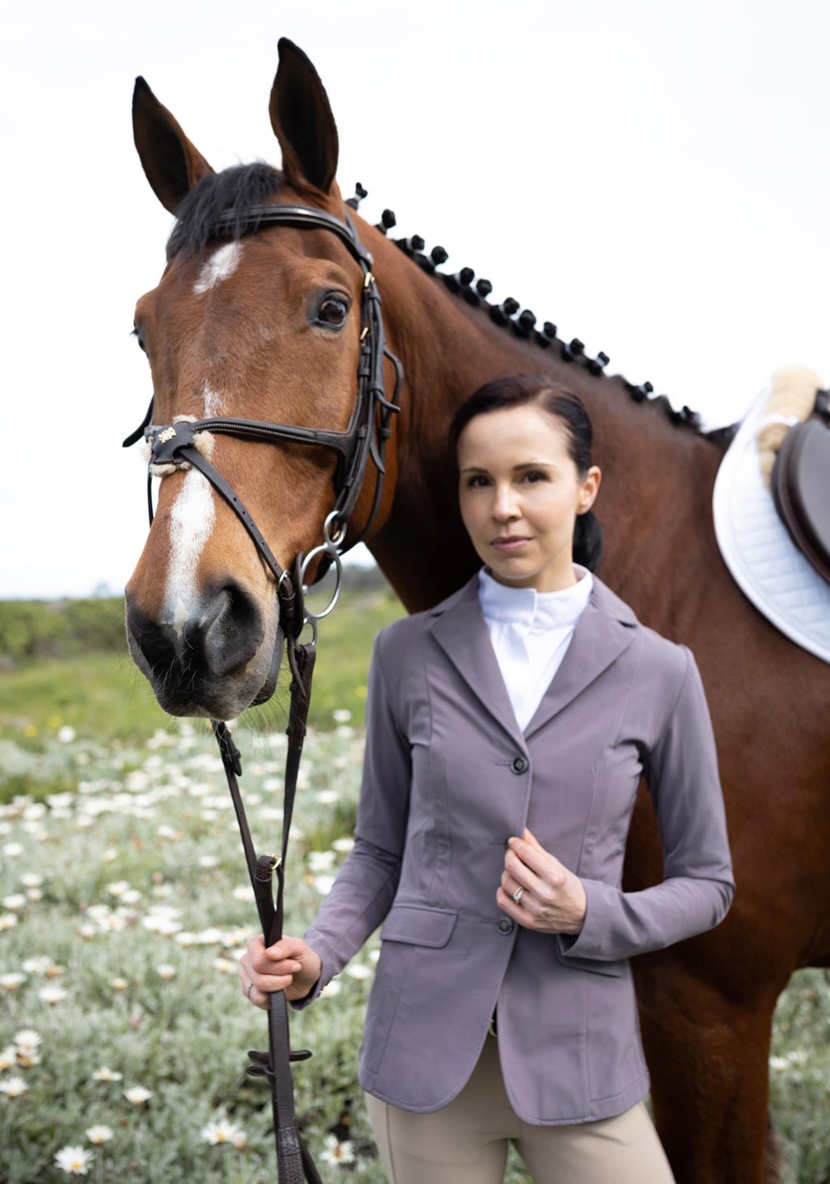 Lavender Poppy Seed Hunter Show Jacket - Espoir Equestrian - Equiluxe Tack