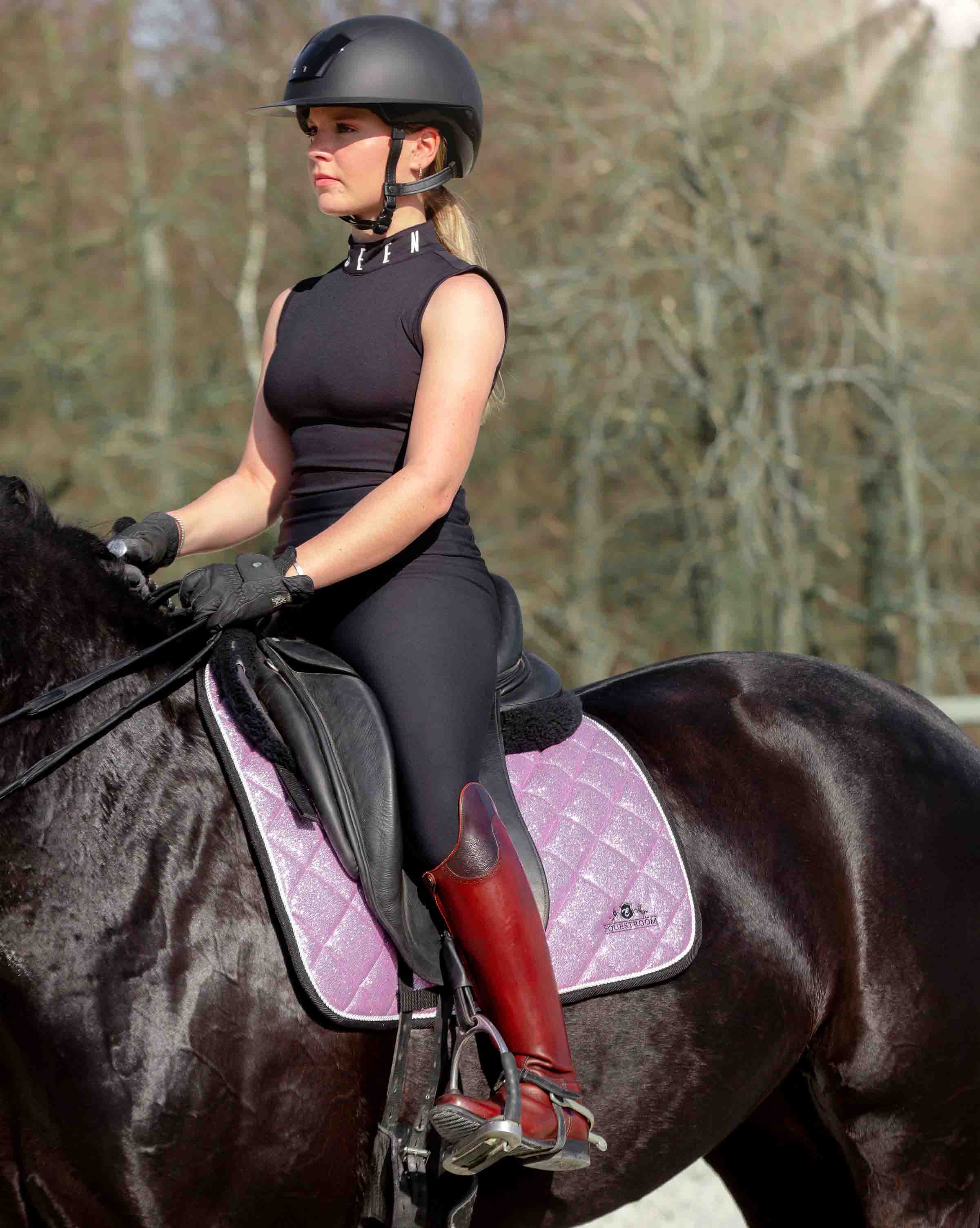 Lavender Saddle Pad Set - Equestroom - Equiluxe Tack