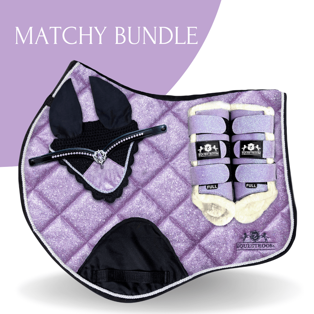 Lavender Saddle Pad Set - Equestroom - Equiluxe Tack
