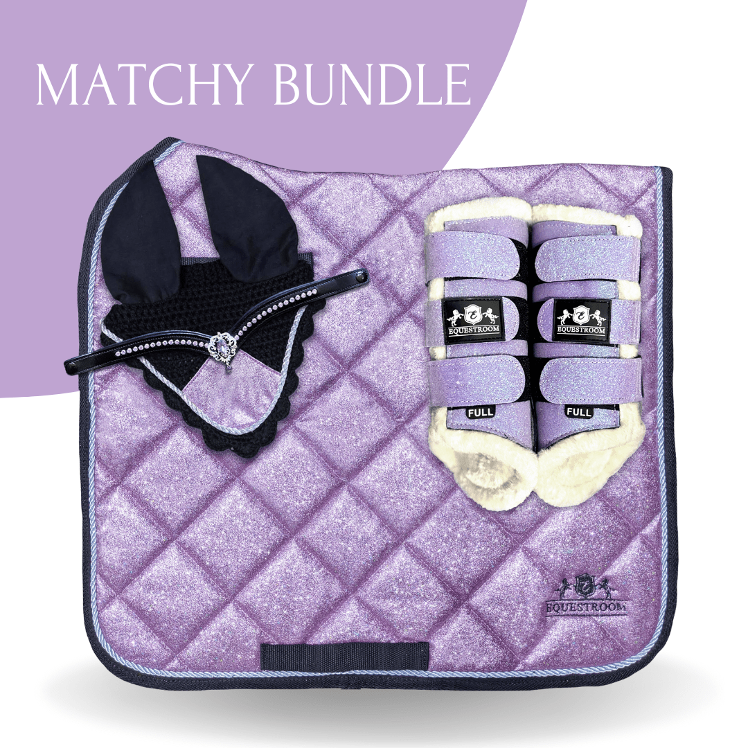 Lavender Saddle Pad Set - Equestroom - Equiluxe Tack