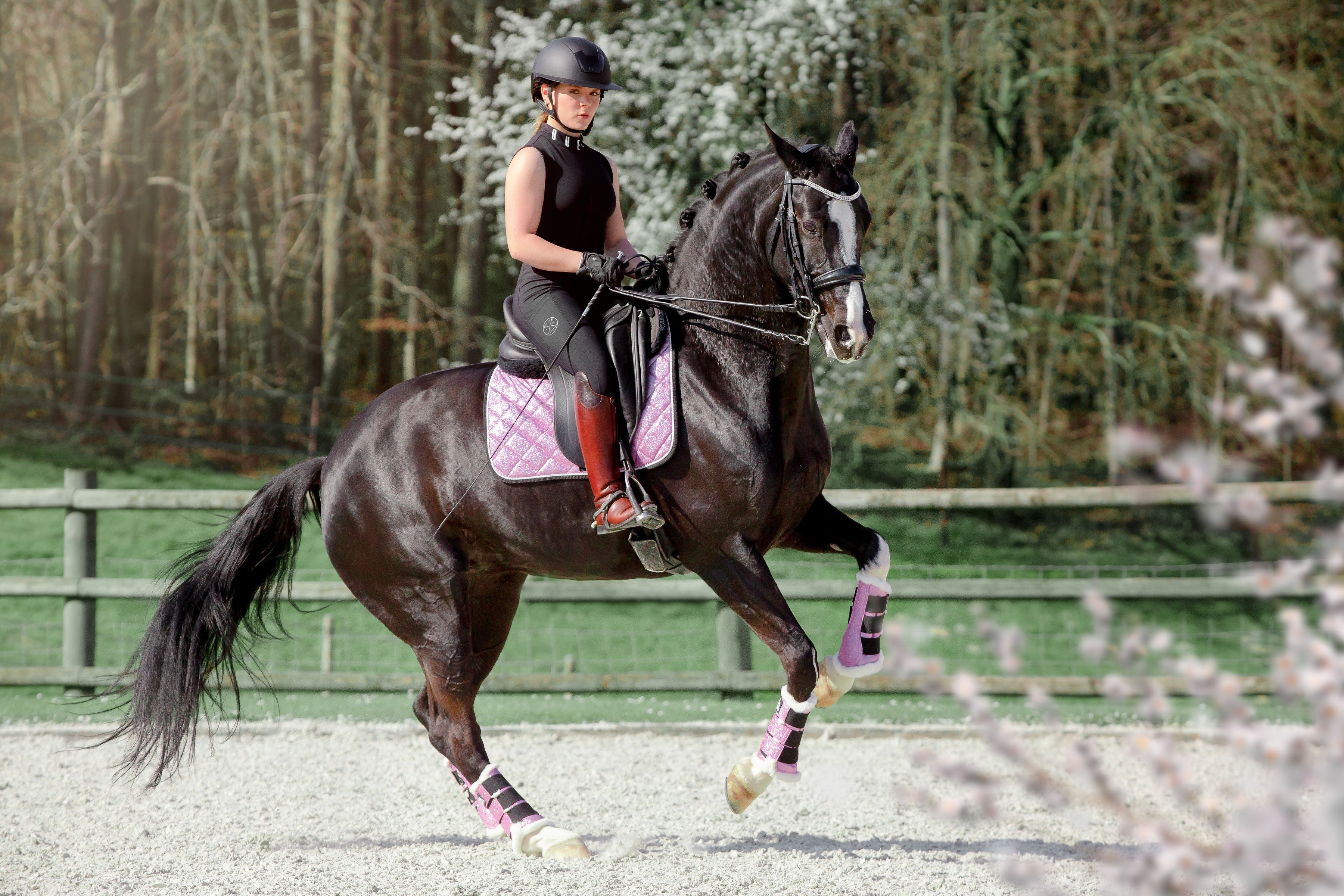 Lavender Saddle Pad Set - Equestroom - Equiluxe Tack