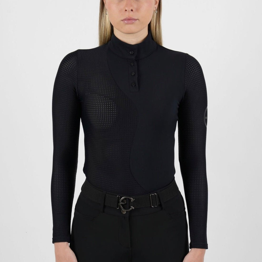 LENNA Blaq Ventilated Show Shirt Long Sleeve Sunshirt - Equestrian Club - Equiluxe Tack