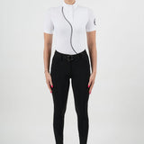 LENNA Short Sleeve Ventilated White Show Shirt - Equestrian Club - Equiluxe Tack