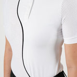 LENNA Short Sleeve Ventilated White Show Shirt - Equestrian Club - Equiluxe Tack