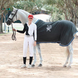 LENNA Training Top Long Sleeve Sunshirt - Black & White - Equestrian Club - Equiluxe Tack