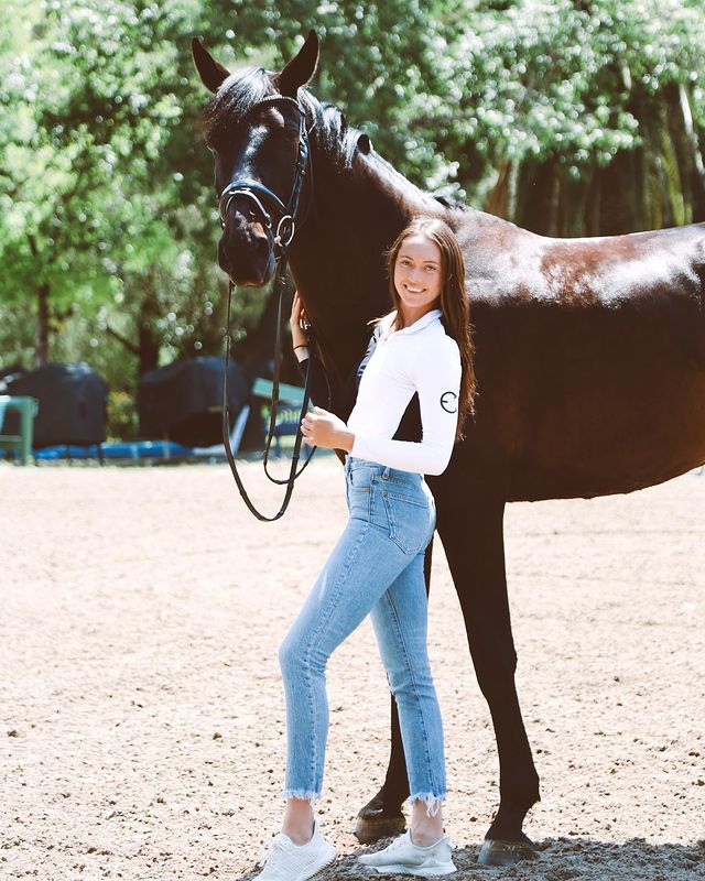 LENNA Training Top Long Sleeve Sunshirt - Black & White - Equestrian Club - Equiluxe Tack