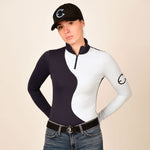 LENNA Training Top Long Sleeve Sunshirt - Blue - Equestrian Club - Equiluxe Tack