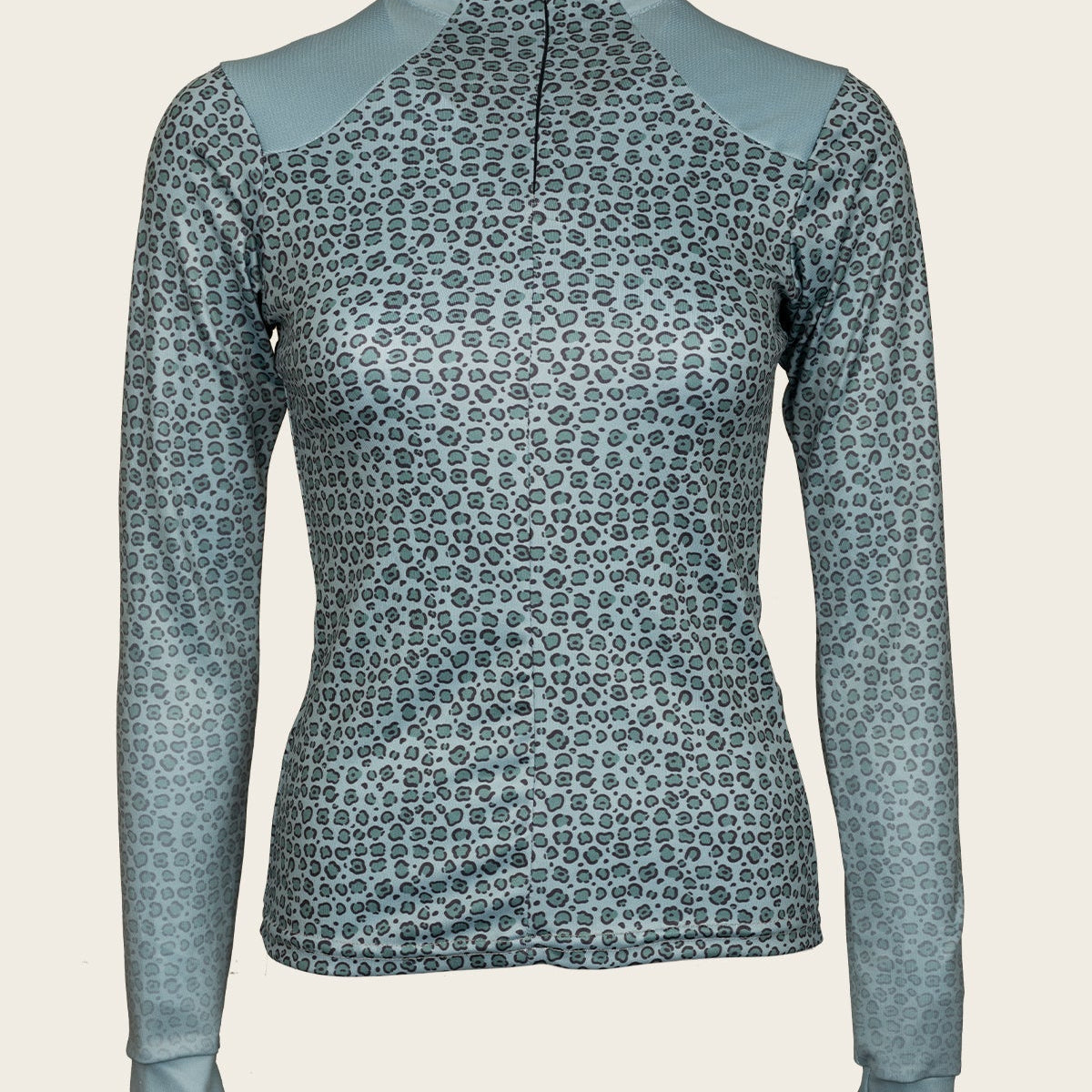 Leopard in Sky Blue Sport Sun Shirt - Espoir Equestrian - Equiluxe Tack