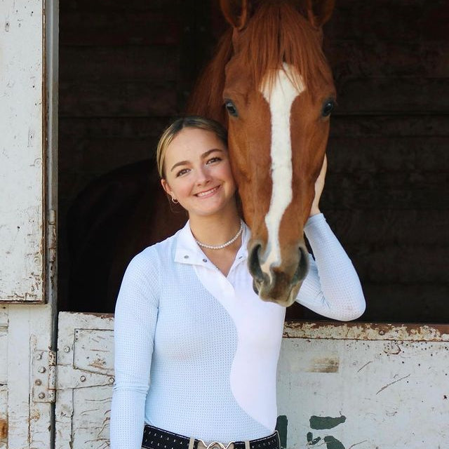 LIL' LENNA Kid's Ventilated Show Shirt Long Sleeve - Equestrian Club - Equiluxe Tack