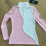 LIL' LENNA Kid's Ventilated Show Shirt Long Sleeve - Pink - Equestrian Club - Equiluxe Tack