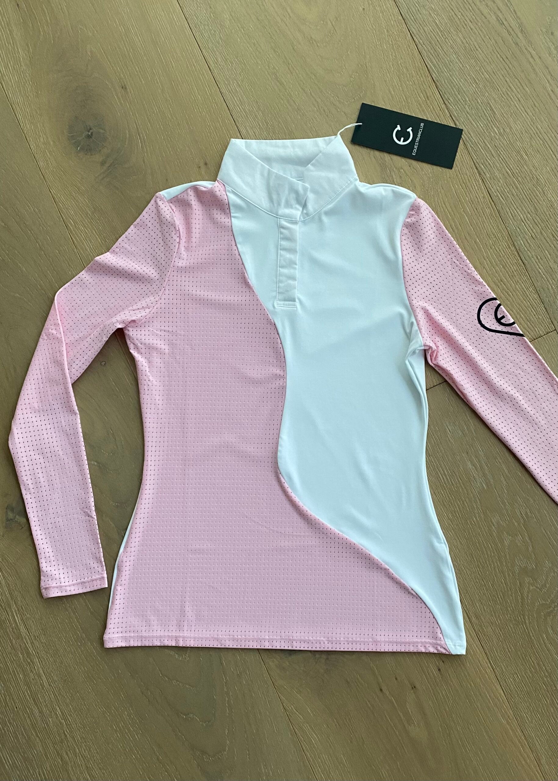 LIL' LENNA Kid's Ventilated Show Shirt Long Sleeve - Pink - Equestrian Club - Equiluxe Tack
