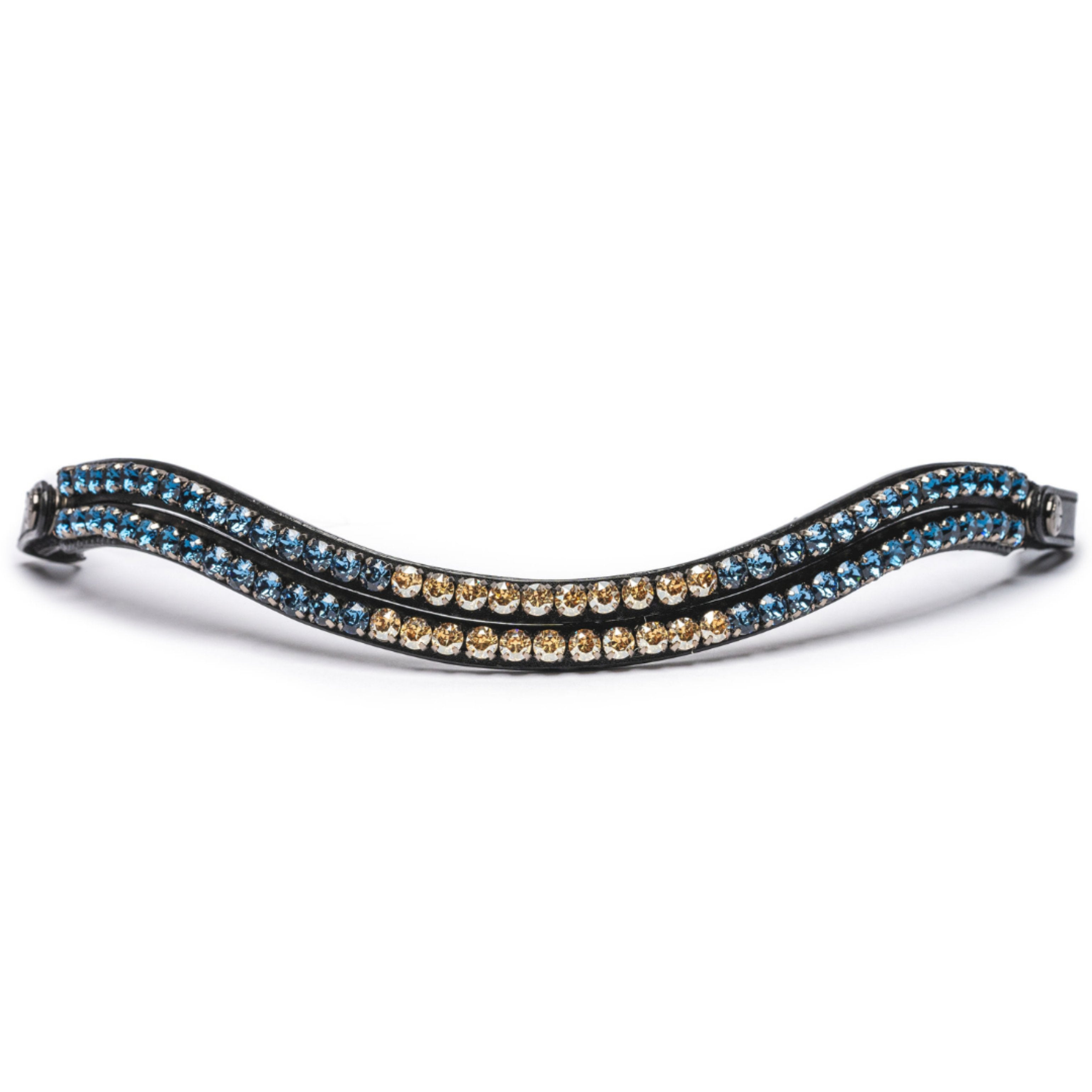 Limelight Two Row Wave Browband - Dusk To Dawn - Halter Ego® - Equiluxe Tack